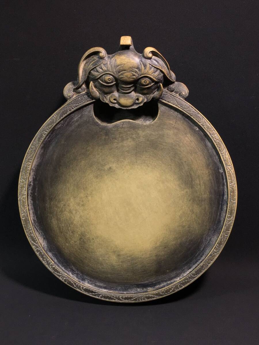 永し 清時代 駱秉章銘 端石彫 緑端 瑞獸呈祥 端渓硯 極細工 書道具 文房具 置物擺件 古美術品 時代物 古董品 収集 旧家蔵出 中国唐物拍卖