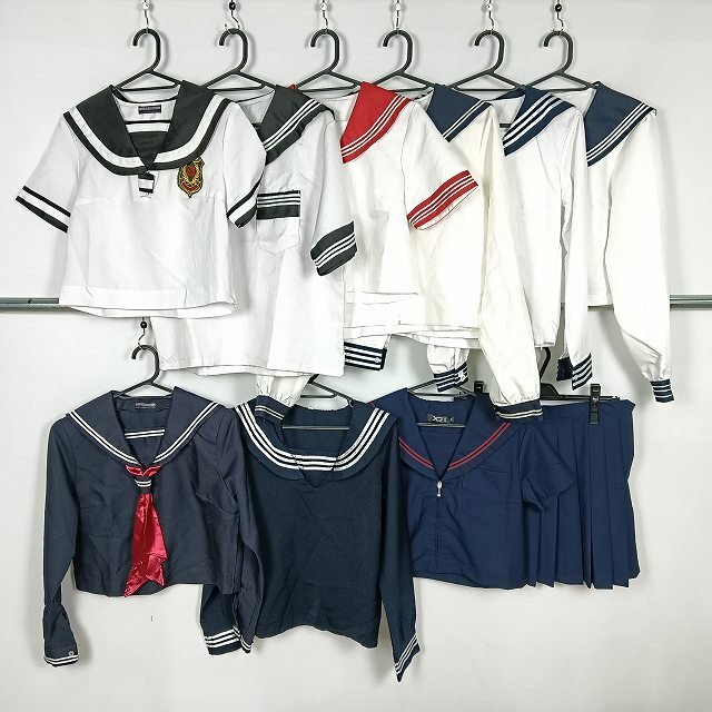一般 コスプレ セーラー服 スカート 1円 中古 制服 学生服 セット 詰合わせ 39CS-596 DF拍卖