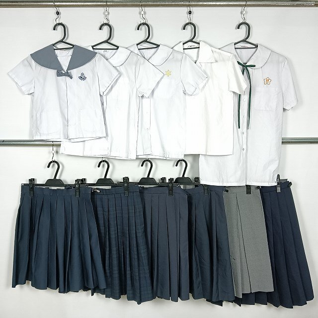 ブラウス スカート 吊りスカート キッズ含む 1円 中古 制服 学生服 セット 詰合わせ 39CS-591 DF拍卖