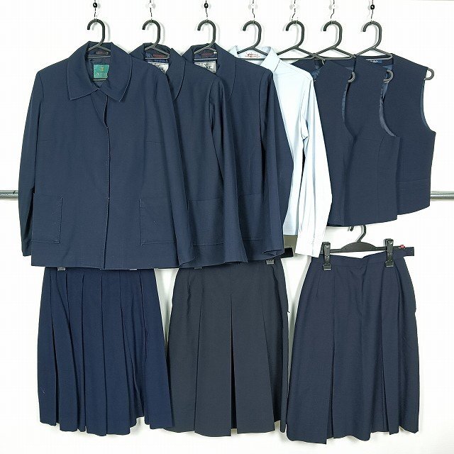 ジャケット ベスト スカート ボックス ポロシャツ 1円 中古 制服 学生服 姫路別所高校 豊田高校 姫路東光中学 セット 詰合わせ 39CS-597 DF拍卖