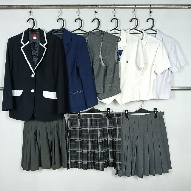 ブレザー ベスト ブラウス スカート 1円 中古 制服 上尾鷹の台高校 浦和北高校 石巻西高校 播磨南高校 CONOMi セット 詰合わせ 39CS-635 DF拍卖