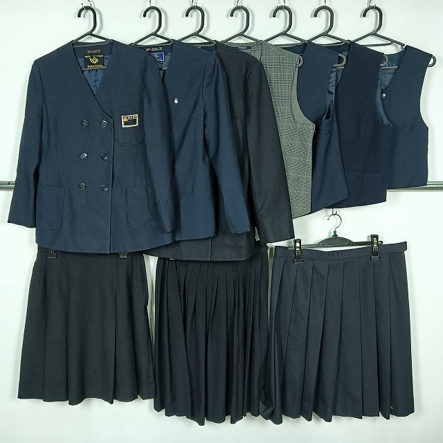イートン ベスト スカート 1円 中古 制服 学生服 播磨高校 浦和東高校 東京浅間中学 埼玉宮原中学 幸手東中学 セット 詰合わせ 39CS-623 DF拍卖