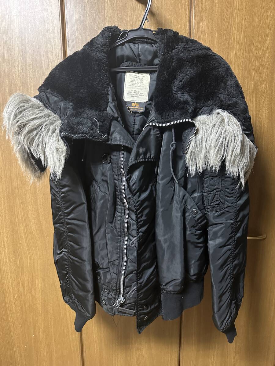 冬到来!アルファ N2B フライトジャケット ビンテージ ALPHA 黒 ブラック MA1 アメカジ 拍卖