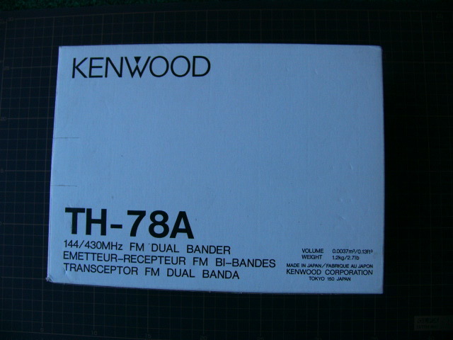 ケンウッド TH‐78A 144/430MHz 逆輸入トランシーバー拍卖