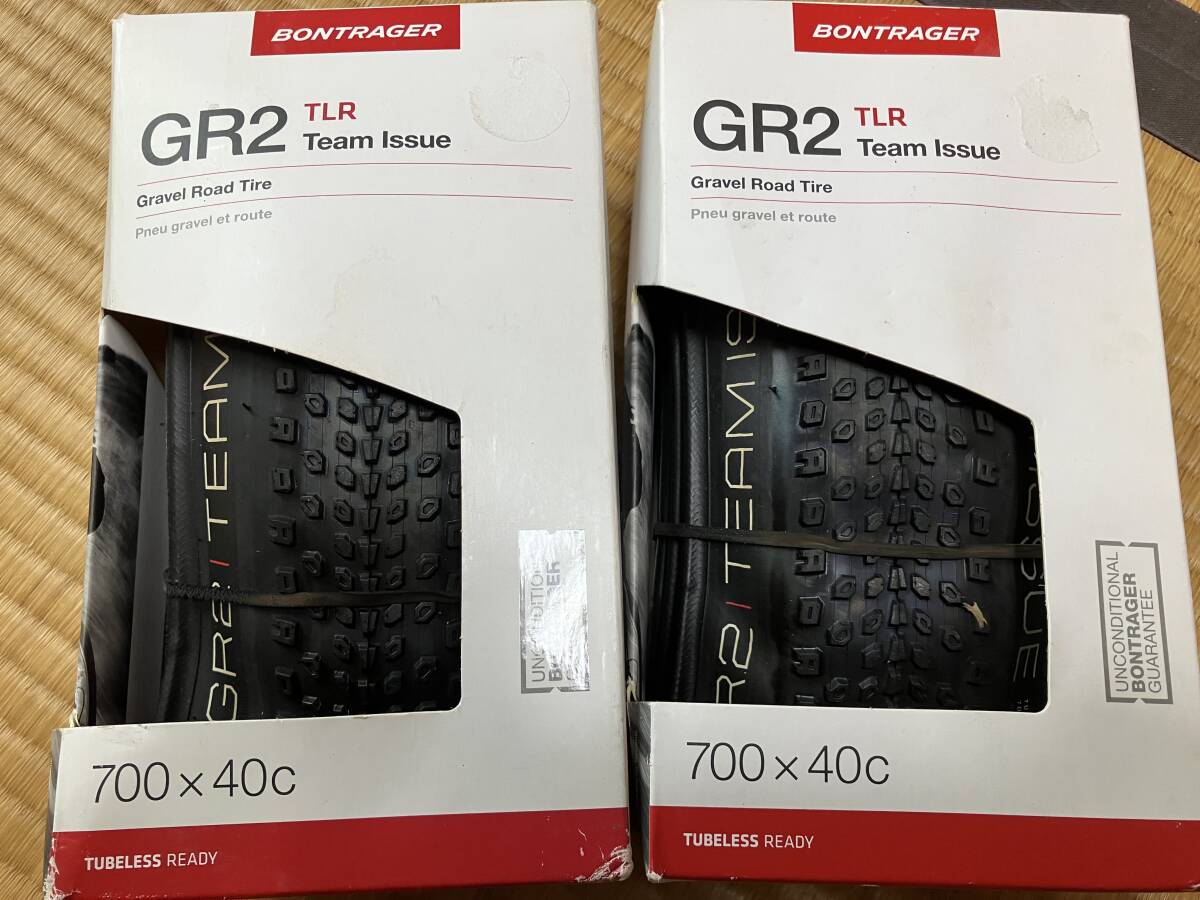 新品 BONTRAGER GR2 TLR GRAVEL ROAD TIRE Team Issue 700x40C 2本セット拍卖