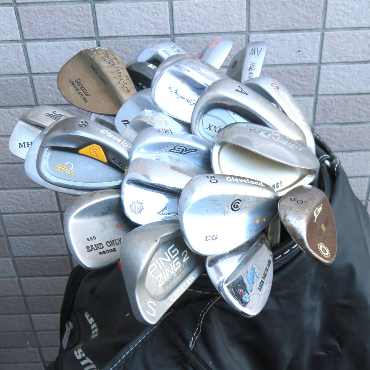 ウエッジ まとめ売りセット 24本 中古アソート ミズノ タイトリスト クリーブランド など 拍卖