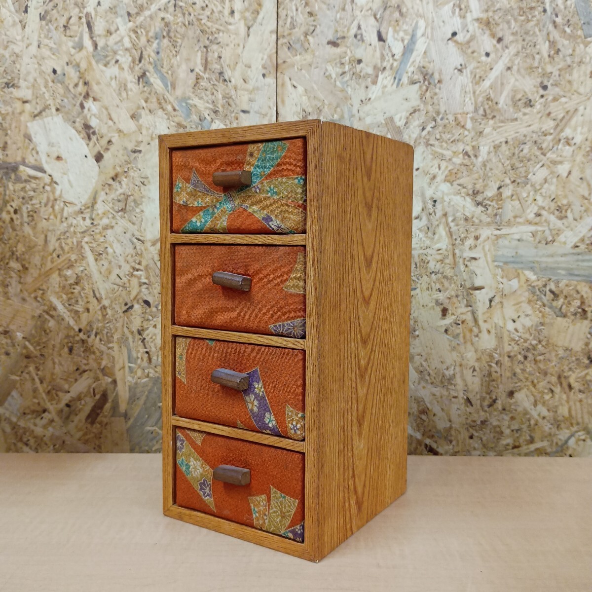 (A-48) 木製4段引き出し 和風 アンティーク 昭和レトロ拍卖