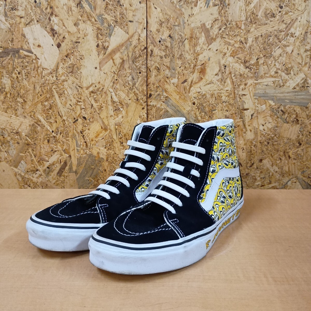 (A-76)VANS SH8-HI MOONEYES コラボ スニーカー ハイカット サイズ表記 27.0cm拍卖