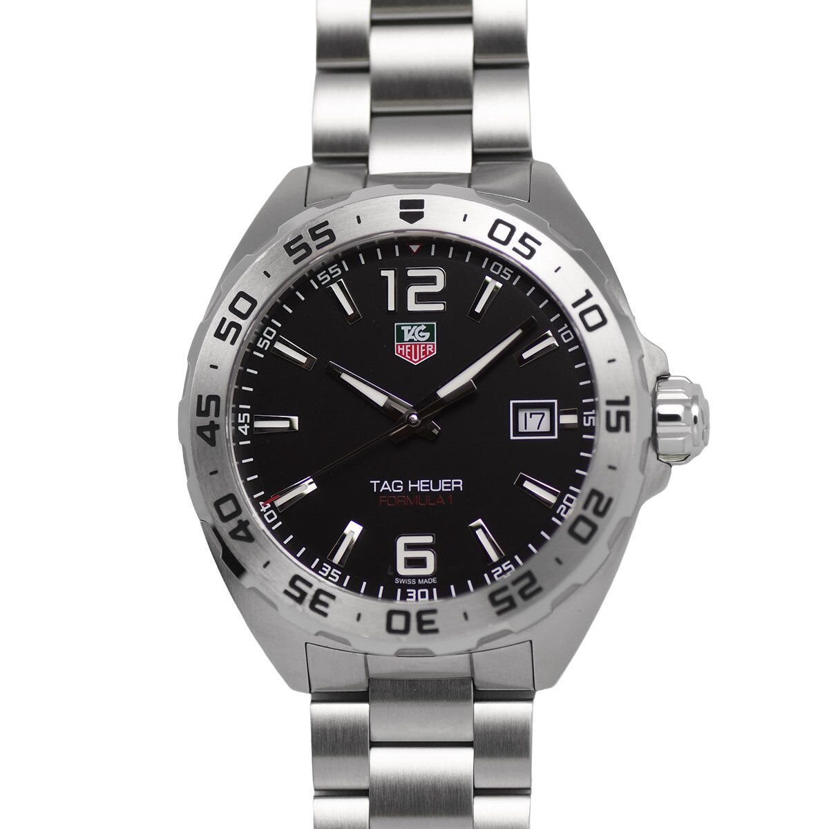 TAG HEUER タグホイヤー フォーミュラ1 デイト メンズ ステンレス 200m防水 ブラック WAZ1112.BA0875 中古拍卖