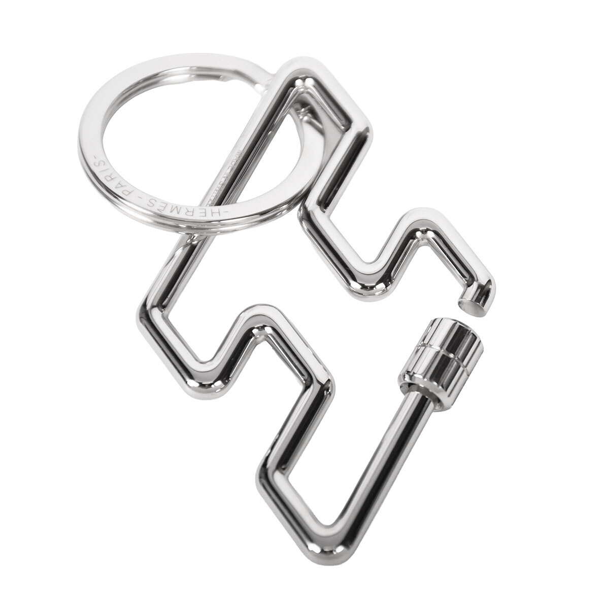 エルメス HERMES Hトゥスピード キーリング バッグチャーム レディース/メンズ ステンレス シルバー H077245FJ00 中古拍卖