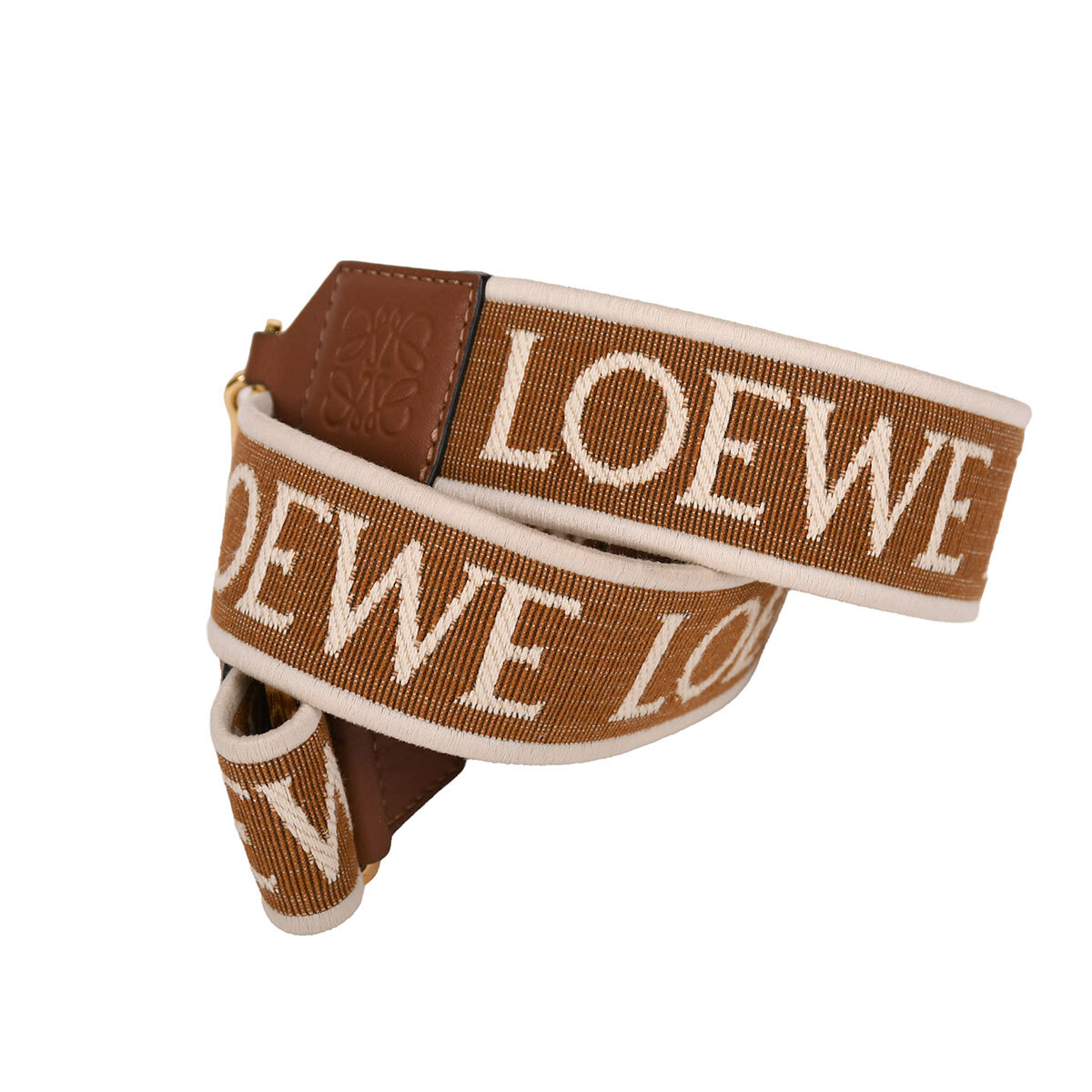 ロエベ LOEWE アナグラム ロゴ ショルダーストラップ バッグアクセサリー レディース キャンバス/レザー ブラウン C073T87X01 中古拍卖
