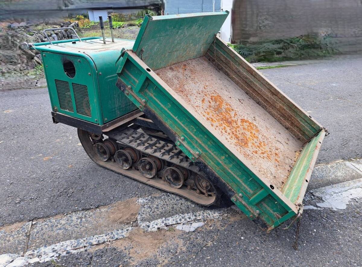 ★福島発 コンマ 運搬車 キャリア CA-H40 手動ダンプ 始動OK★拍卖