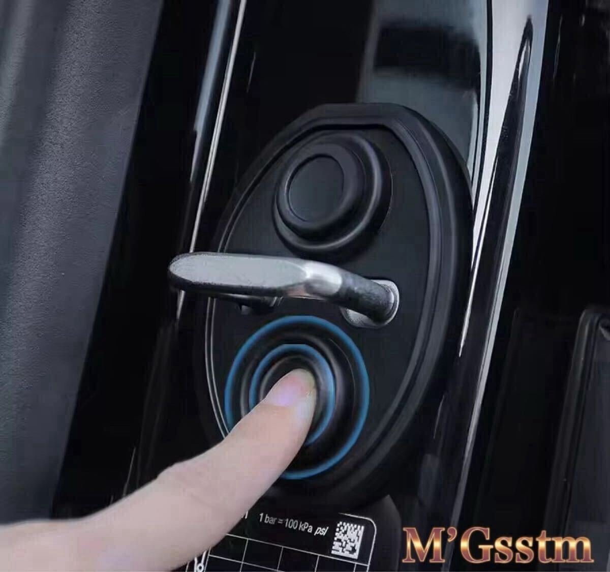 ドア ロック 黒 4個 トランク 耐衝撃性 防音 粘着 ステッカー テープ カバー クッション シリコン GT 静音 静電気 振動 ビビリ音 吸収 防止拍卖