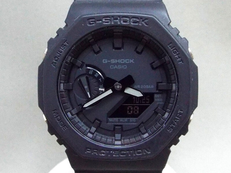 1円〜! CASIO/カシオ G-SHOCK オクタゴン デジアナウォッチ/クォーツ腕時計 GA-2100 【W319y3】拍卖