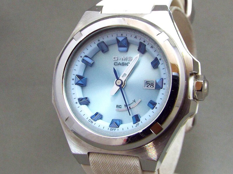 CASIO/カシオ G-MS 電波ソーラー デイト アナログウォッチ/レディース腕時計 MSG-W300 【W338y3】拍卖