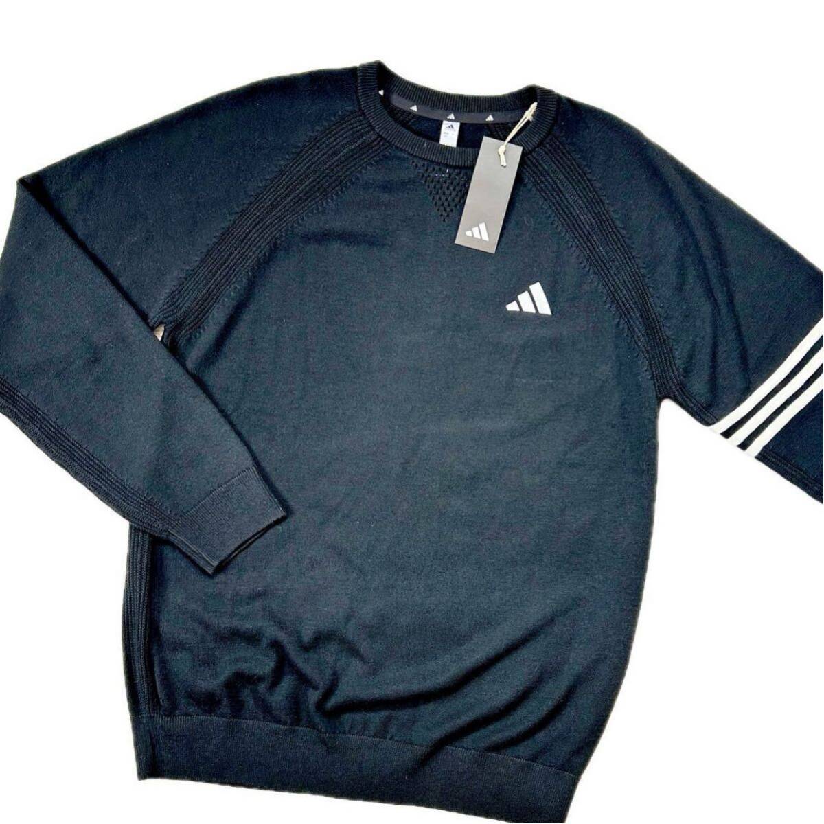 ☆新品☆adidas Golf アディダス ゴルフ / スリーストライプ クルーネックセーター / サイズM拍卖