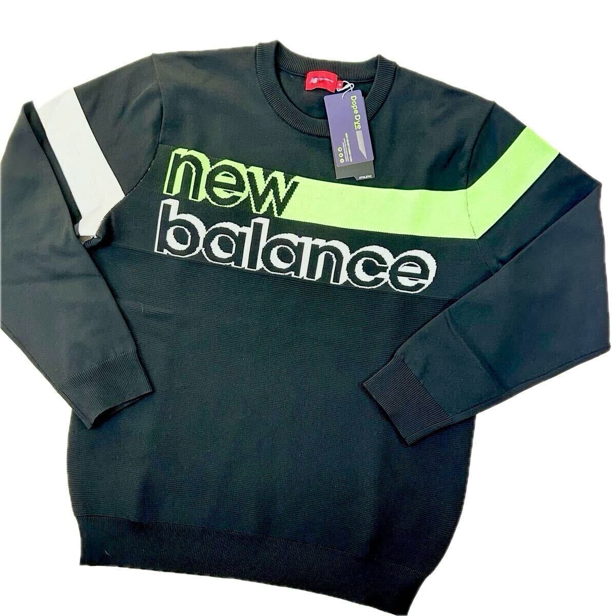☆新品☆New Balance Golf ニューバランス ゴルフ / ロゴデザイン クルーネック ニットセーター / サイズ4拍卖