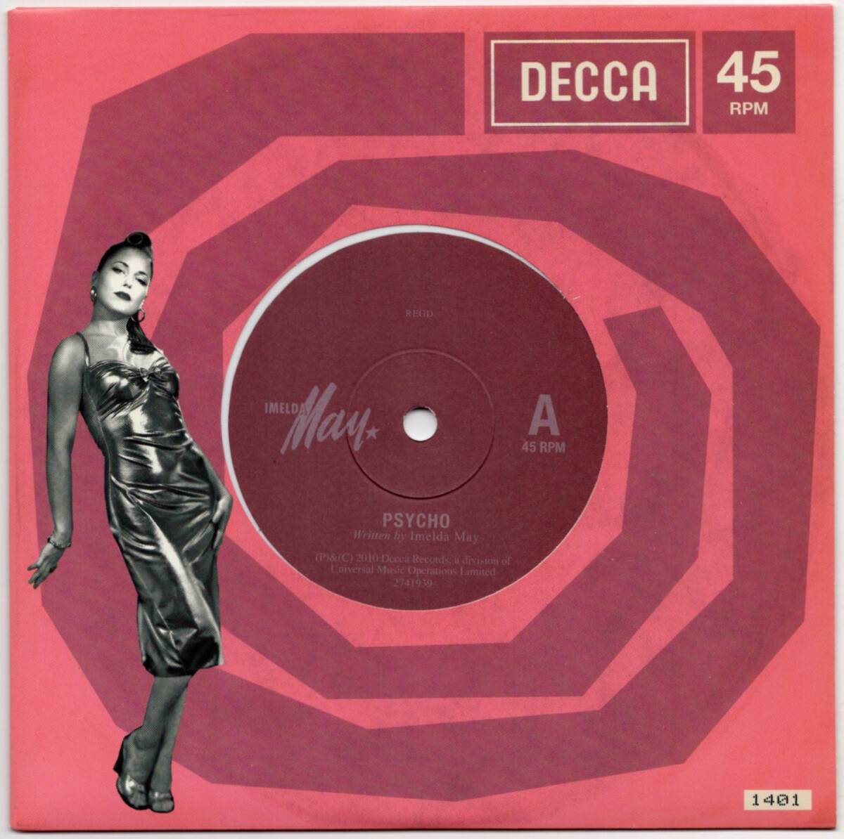 貴重盤 / IMELDA MAY - PSYCHO (ltd white Vinyl 45') / Superb Rockin CLUB Killer Stroller / UK ネオロカビリー / Darrel Highamギター拍卖