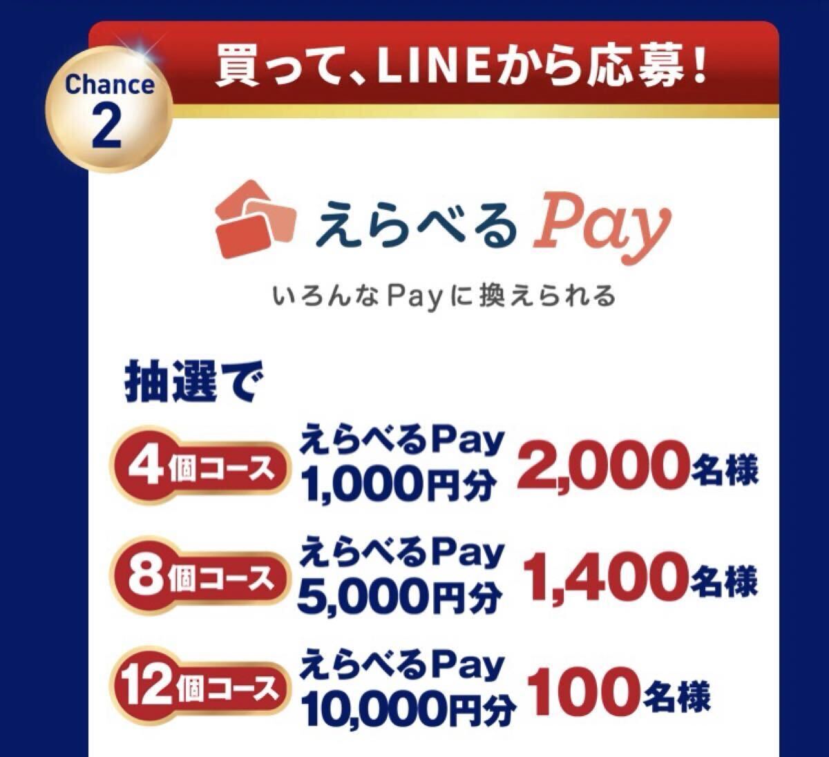 レシート懸賞 えらべるPay 10000円分 5000円分 1000円分 PayPay 明治拍卖