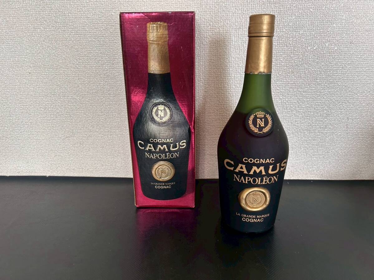 豊-2 古酒 未開栓 COGNAC コニャック CAMUS カミュ NAPOLEON ナポレオン LA GRANDE MARQUE 1863 保管品 購入時期不明 厳重梱包発送拍卖
