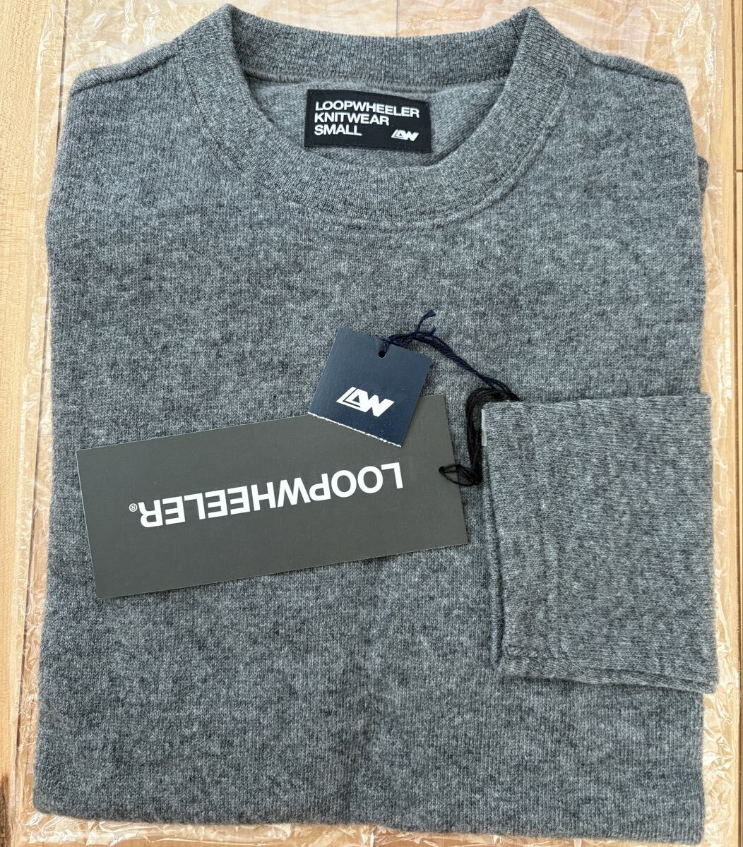 新品 LOOPWHEELER 受注会限定 CASHMERE吊り天竺 LW41 カシミアロングスリーブTシャツ Sサイズ グレーメランジ ループウィラー 同梱可拍卖