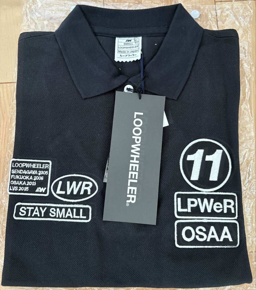 新品 LOOPWHEELER LW吊り鹿の子 記念ポロシャツ Sサイズ カラー ブラック ループウィラー 同梱可拍卖