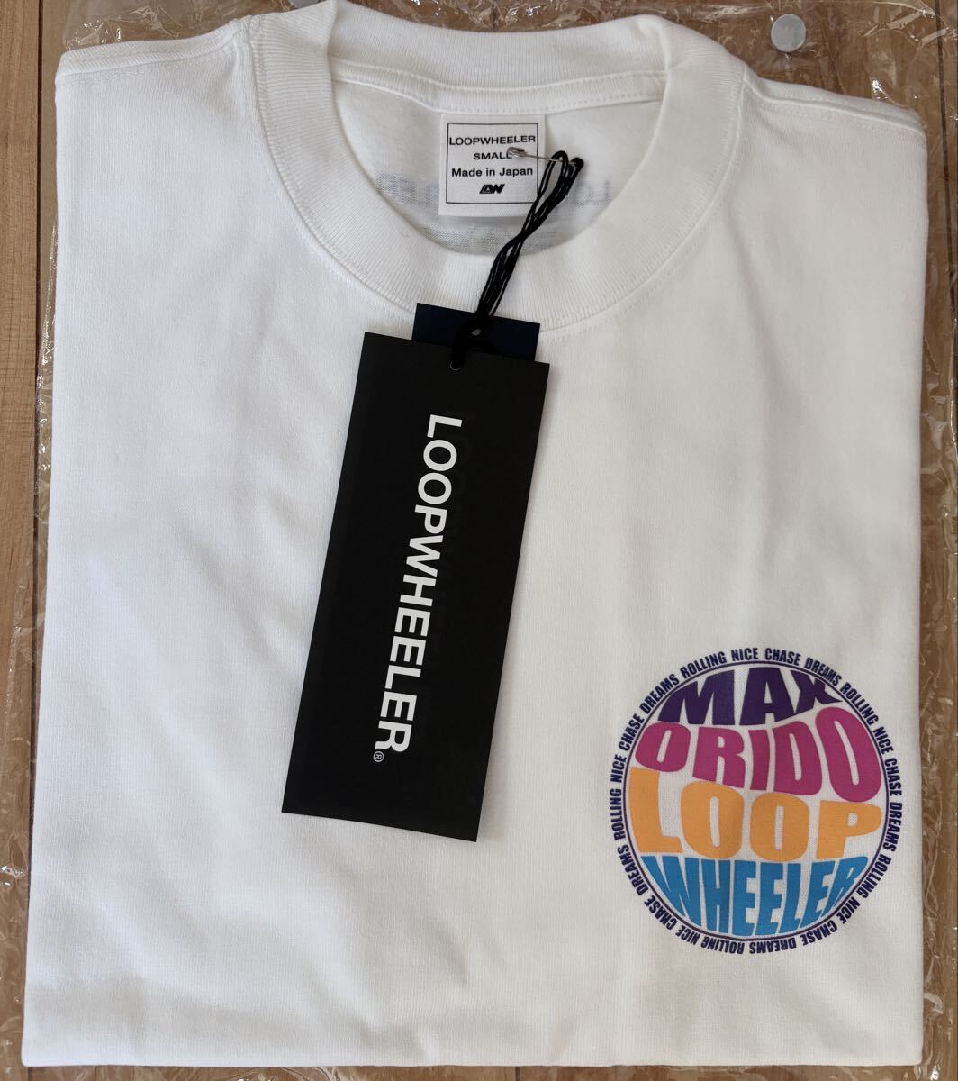 新品 LOOPWHEELER LW30/2コーマ吊り天竺 LOOPWHEELER for MAX ORIDO RACING Tシャツ Sサイズ カラー ホワイト ループウィラー 同梱可拍卖