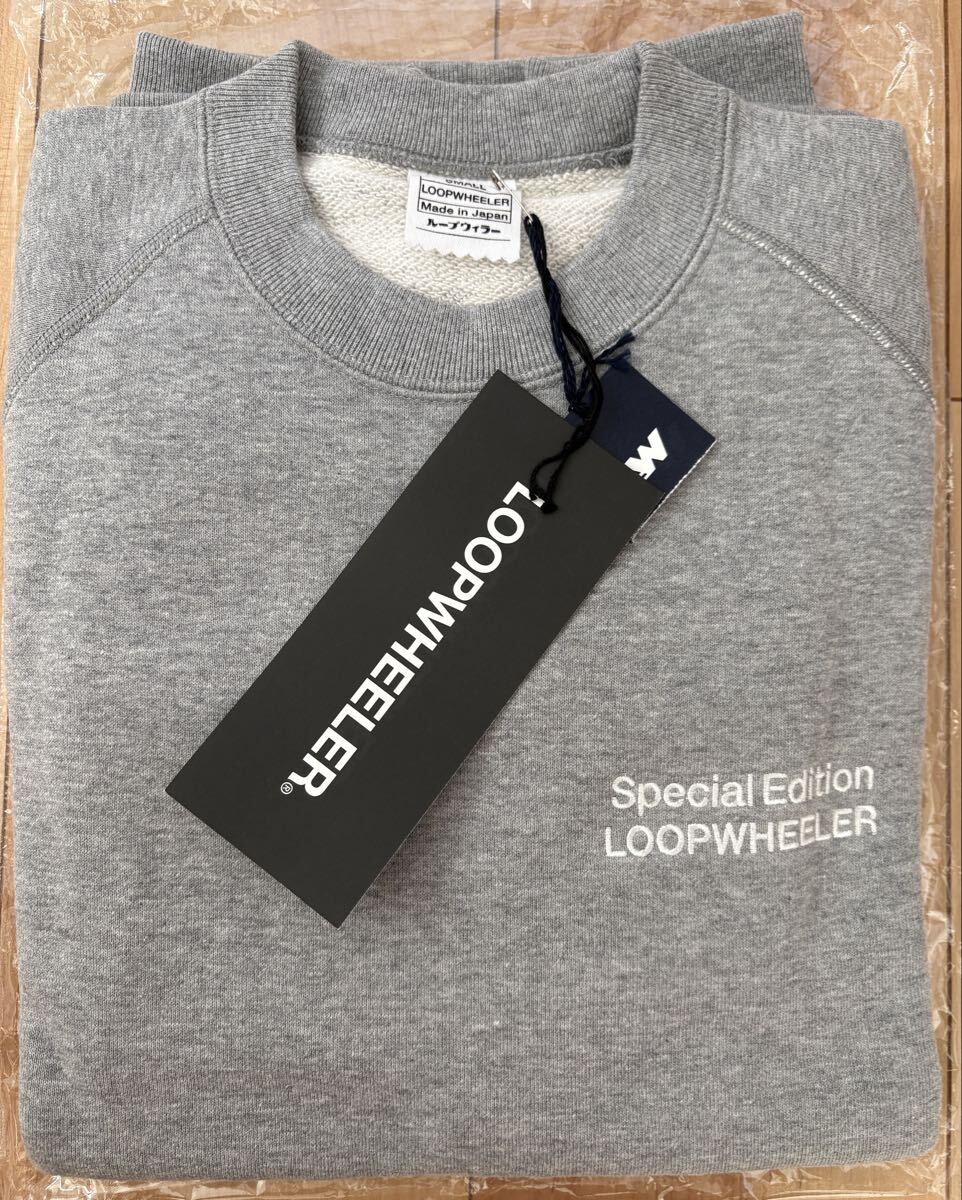 新品 LOOPWHEELER LW313 大阪10周年・福岡15周年記念ちょいBigスウェット Sサイズ カラー グレーメランジ ループウィラー 同梱可 拍卖