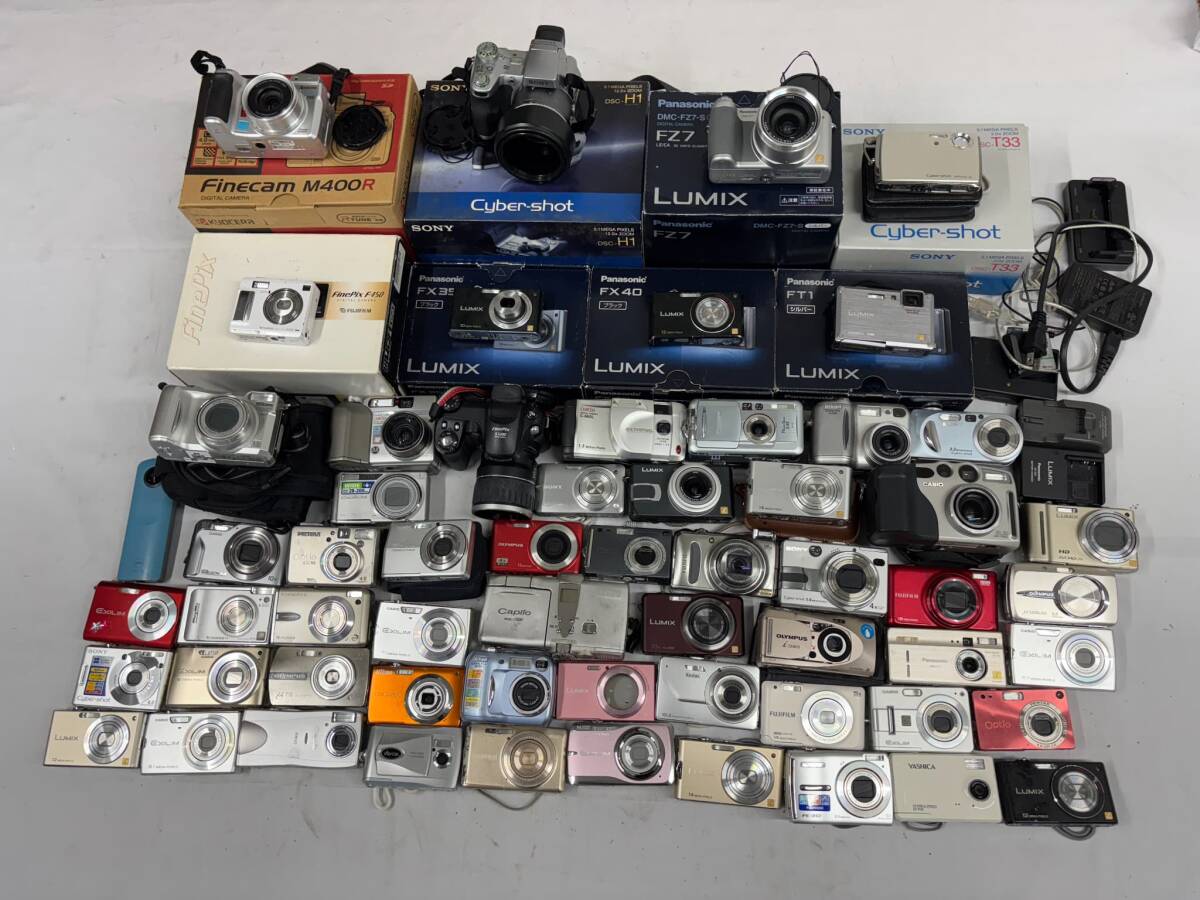 【1円スタート】コンパクトデジタルカメラまとめ 送料無料 動作未確認 ジャンク 大量 デジカメ コンデジ SONY CASIO Nikon Panasonic M359拍卖