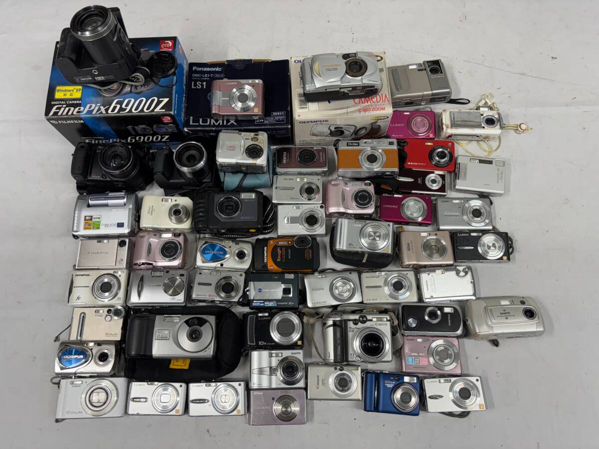 【1円スタート】コンパクトデジタルカメラまとめ 送料無料 動作未確認 ジャンク 大量 デジカメ コンデジ CASIO OLYMPUS Nikon Canon M372拍卖