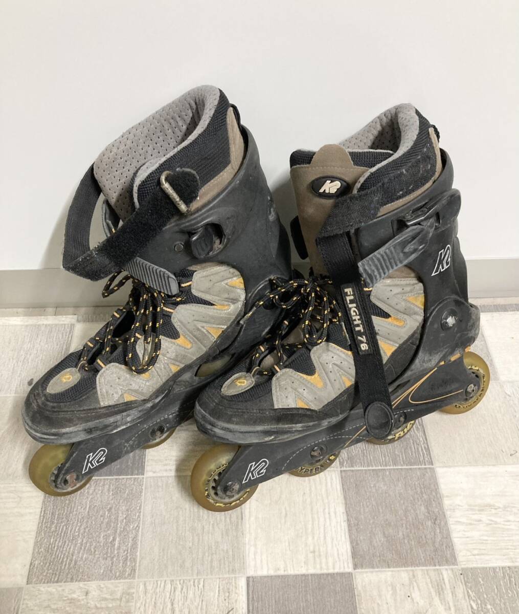 【1円スタート】☆スポーツ☆ ◆訳あり品◆ K2 FLIGHT 76-M インラインスケート 28.5cm拍卖