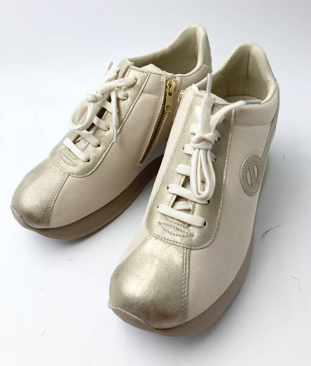 ◆未使用展示品◆ NONAME ノーネーム SPEED-51919 DOVE/GOLD 39 スニーカー拍卖