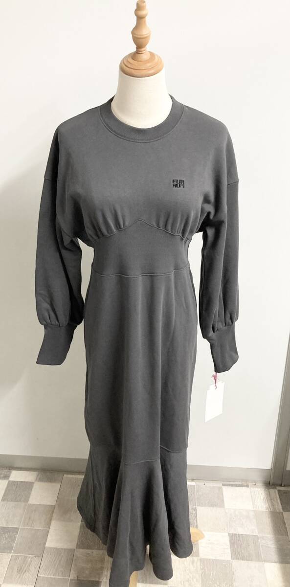 ☆ファッション☆ ◆未使用◆ FURFUR ファーファー ウエストリブ スウェットワンピース ワンピース拍卖