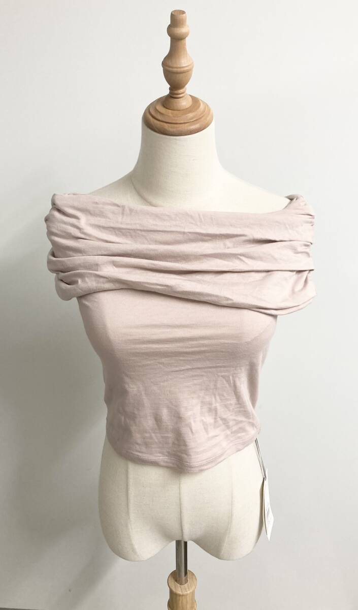 ☆ファッション☆ ◆未使用◆ SNIDEL スナイデル オフショルダー トップス ピンク系拍卖