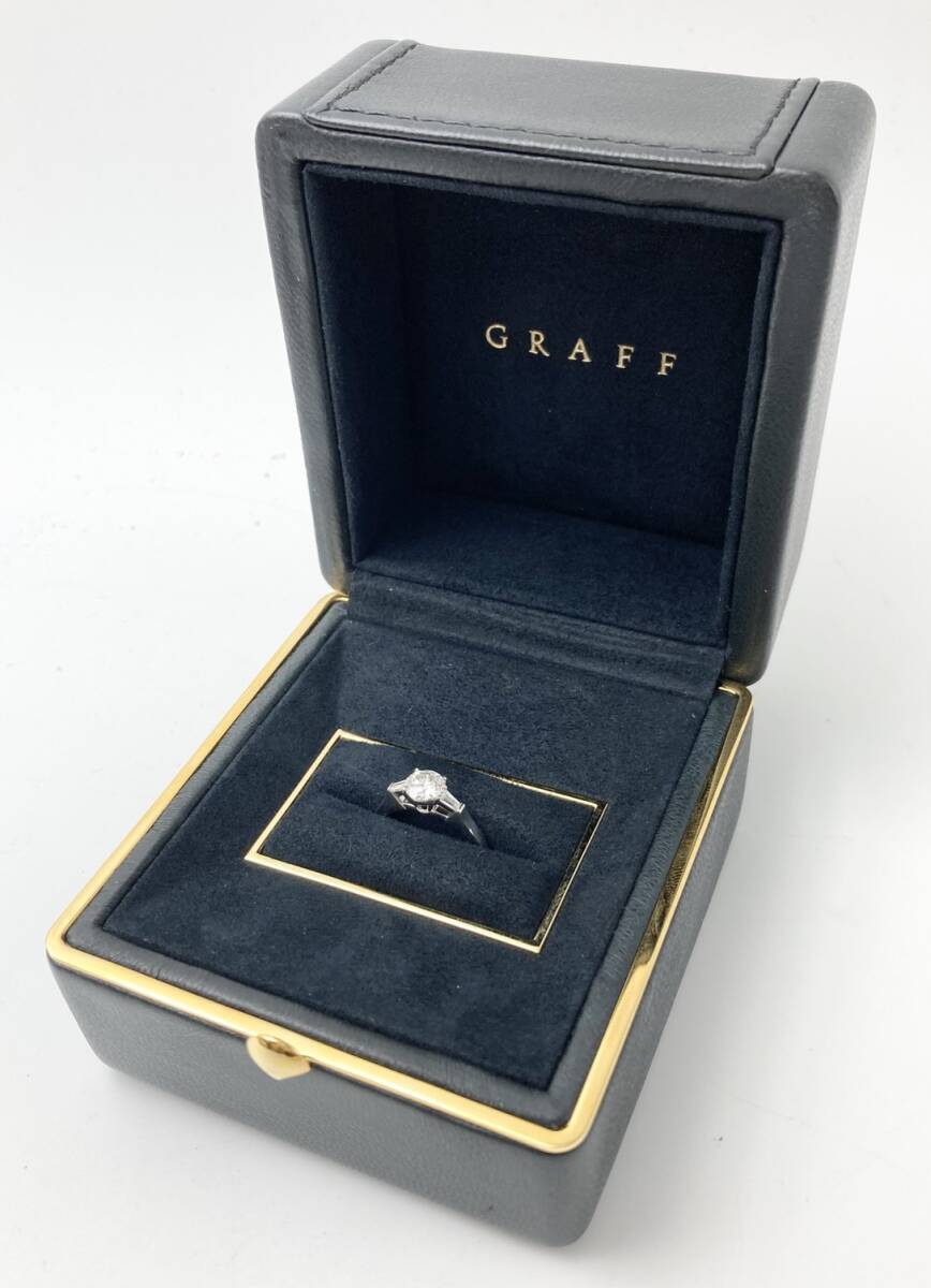 ☆ブランド品☆ ◆美品◆ GRAFF グラフ ダイヤモンド プロミス リング Pt950 0.50ct G VVS2 約3.5g拍卖