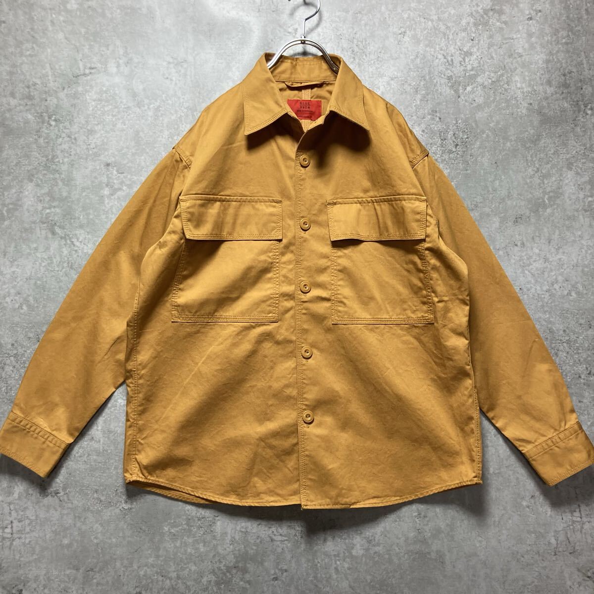 TOMORROWLAND BLUE WORK ブロークンツイル ファティーグシャツジャケット 定価 ¥22,000 トゥモローランド ブルーワーク XS メンズ拍卖