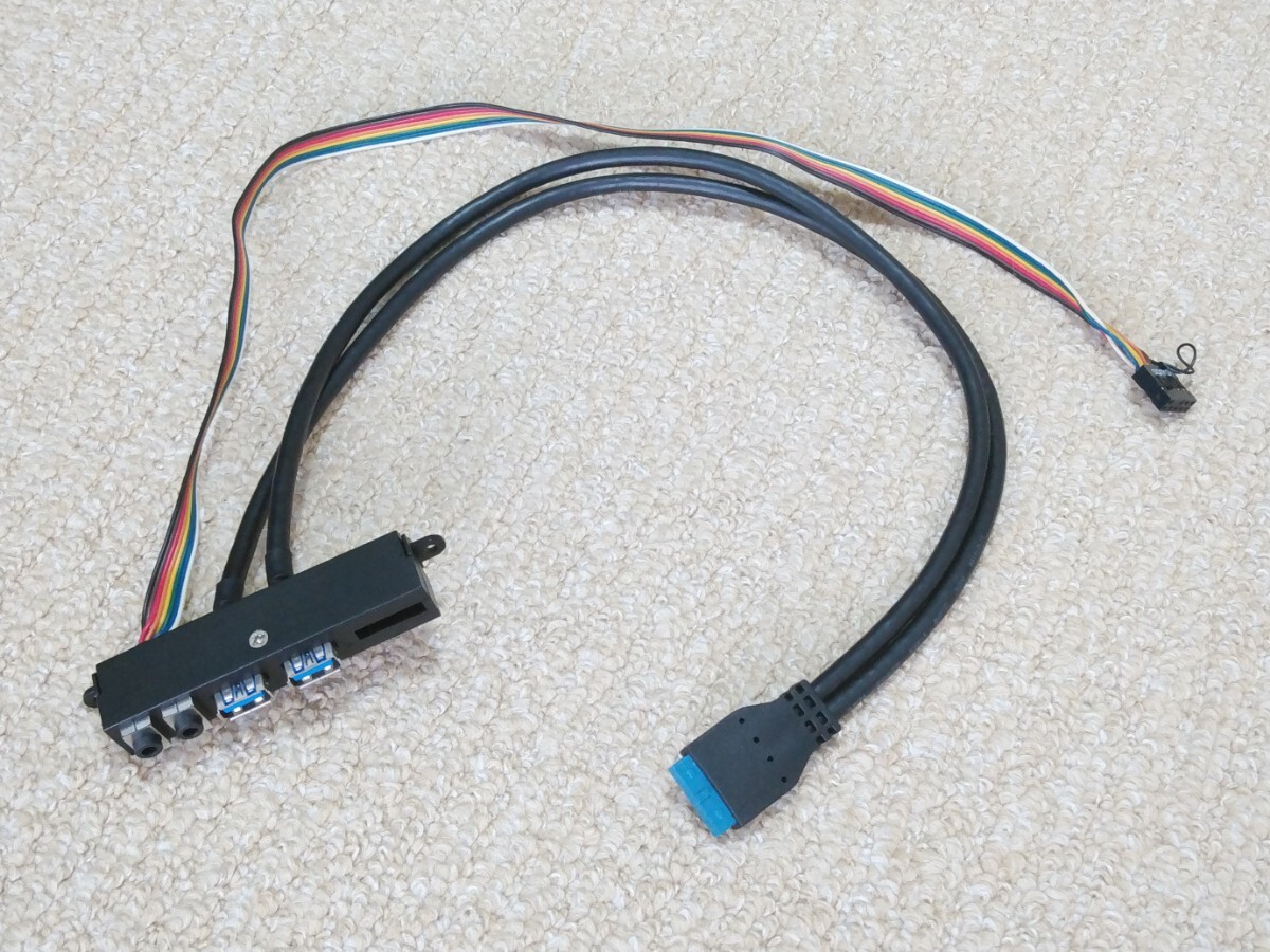 abee アビー PCケース用 フロント USBポート フロントUSBユニット オーディオジャック FP-2U3-IN-MP拍卖