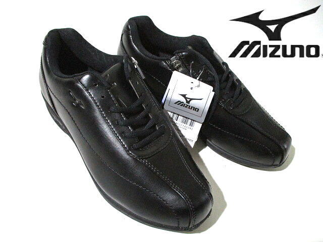 新品 未使用■ 安い! 即決 ミズノ ウォーキングシューズ 黒 ブラック LS030 MIZUNO 靴 25.5cm サイドファスナー拍卖