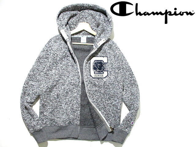 新品 未使用に近い!■ 即決 チャンピオン ゴルフ ブルドッグ柄 ニットフリース フーデッドジャケット Champion GOLF Mサイズ メンズ拍卖