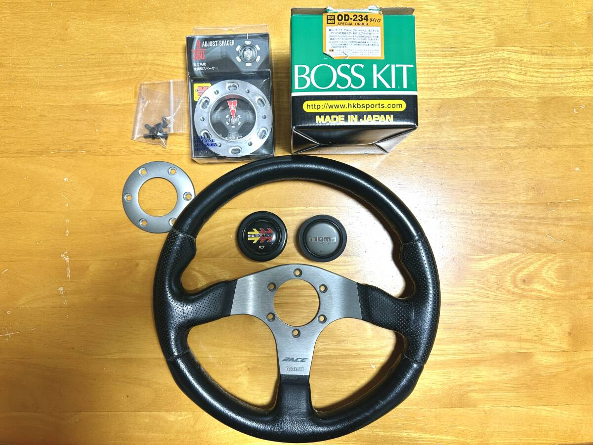MOMO RACE ステアリング ボス 他おまけ付 L880K コペン 等拍卖