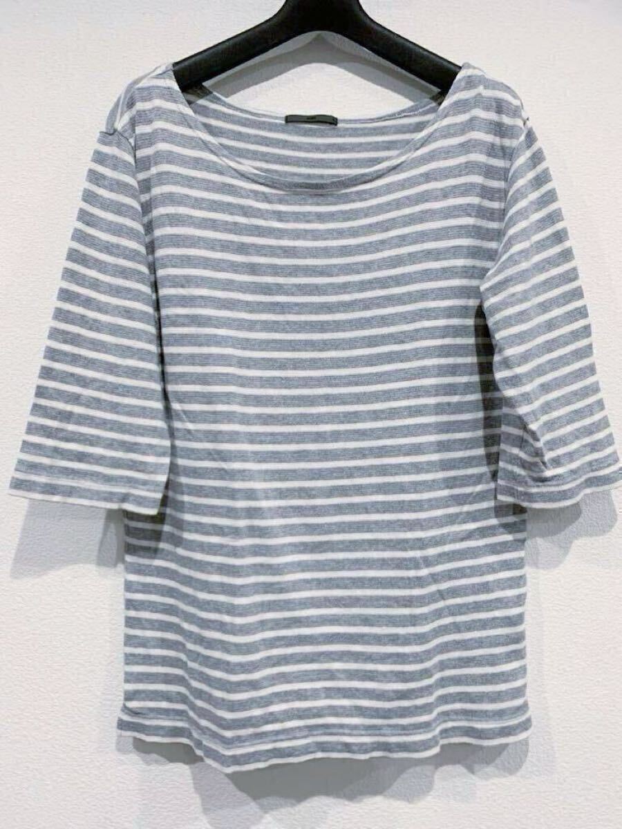 ◎送料無料【 HARE 】爽やかボーダー 七分袖Tシャツ カットソー 日本製 Sサイズ ★ ハレ GLOBAL WORK niko and ... LOWRYS FARM拍卖