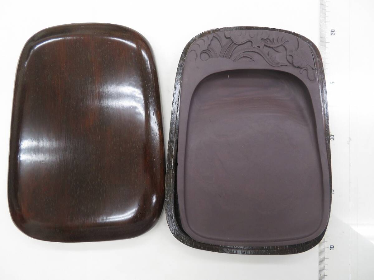 1027b 硯 端渓 宋坑 寸法約180*122*22㎜ 中国 書道拍卖