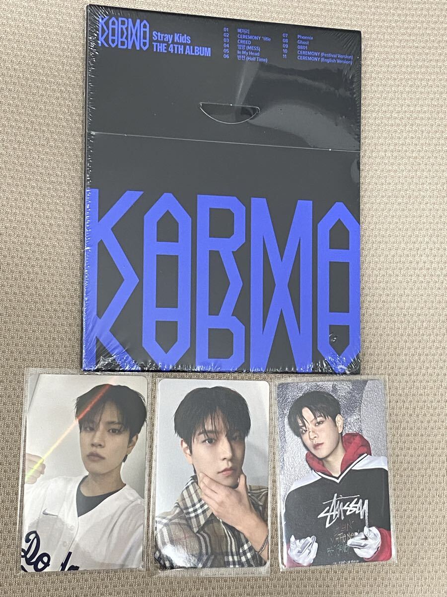 StrayKids KARMA HMV特典 フォトカ ラキドロA B C スンミン seungmin stray kids スキズ lucky drew 拍卖