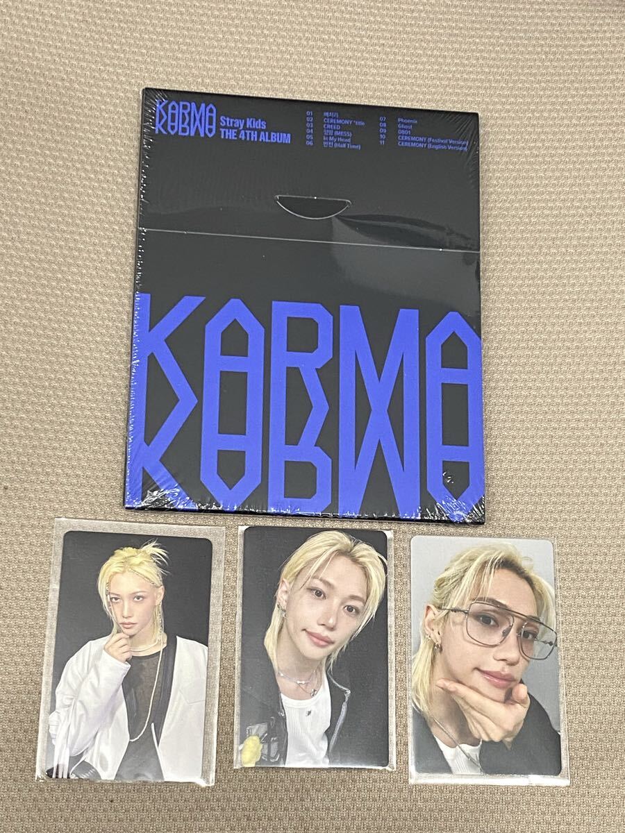 StrayKids KARMA HMV特典 ラキドロA B C フィリックス コンパクトver compact ver stray kids felix lucky drew トレカ拍卖