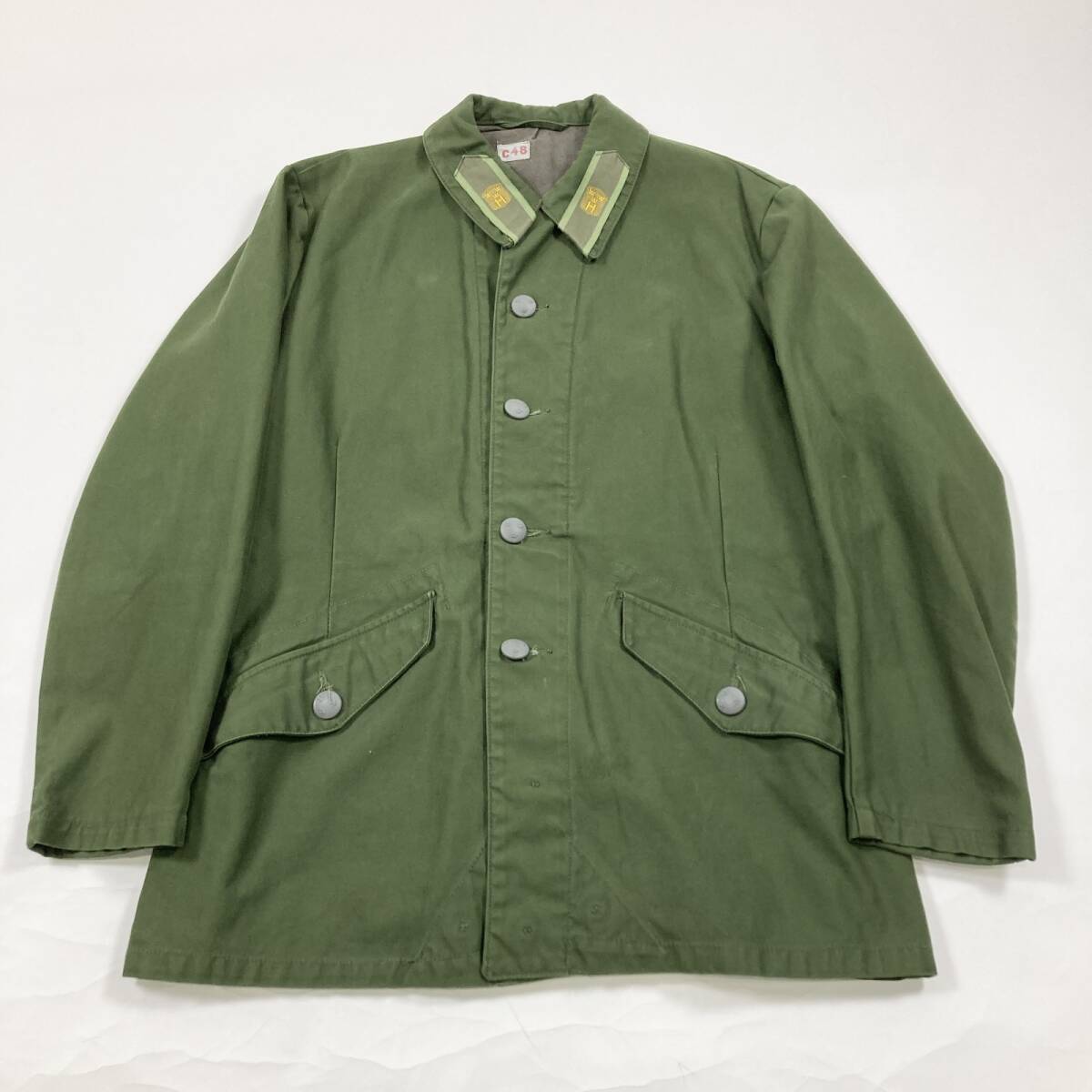 ★ vintage スウェーデン軍 ミリタリージャケット フィールドジャケット アウター M-59 カーキ メンズ 1.1kg拍卖