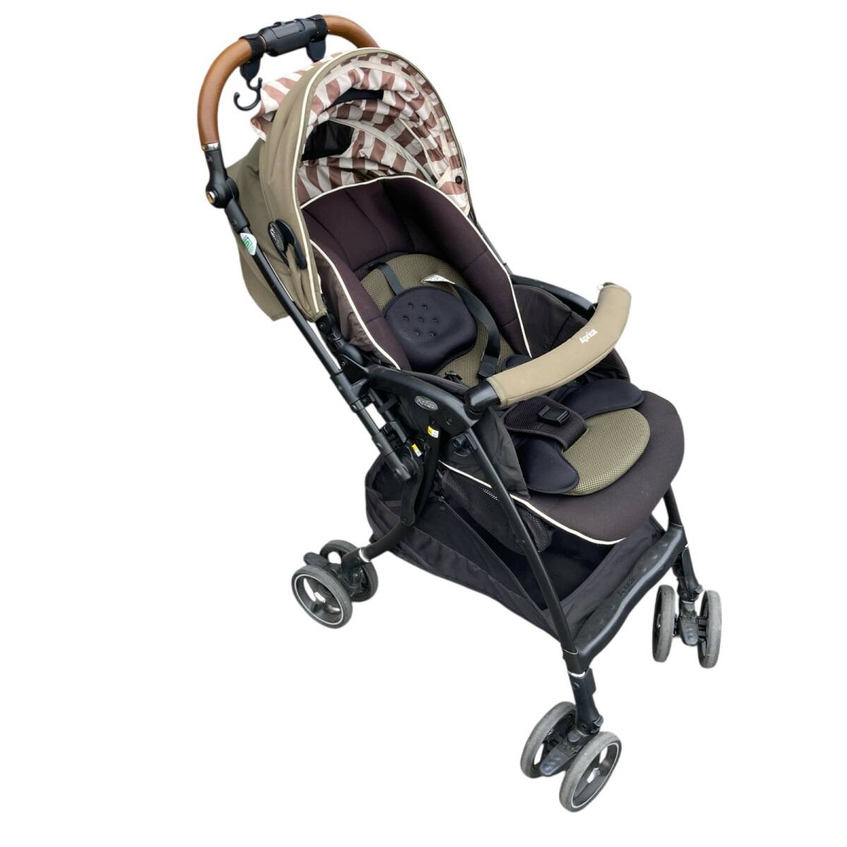 △ Aprica ベビーカー ラクーナ ビッテクッション 限定モデル レザーハンドル アカチャンホンポ アップリカ ベビー用品 A型 5.56kg拍卖