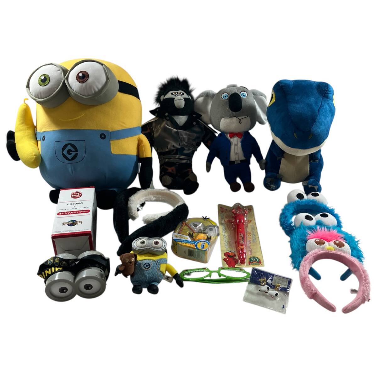 ★ USJ ユニバーサルスタジオ ユニバ まとめ商品 雑貨 ファンキャップ ぬいぐるみ カチューシャ 等 ミニオン SING スヌーピー 現状品 2.2kg拍卖