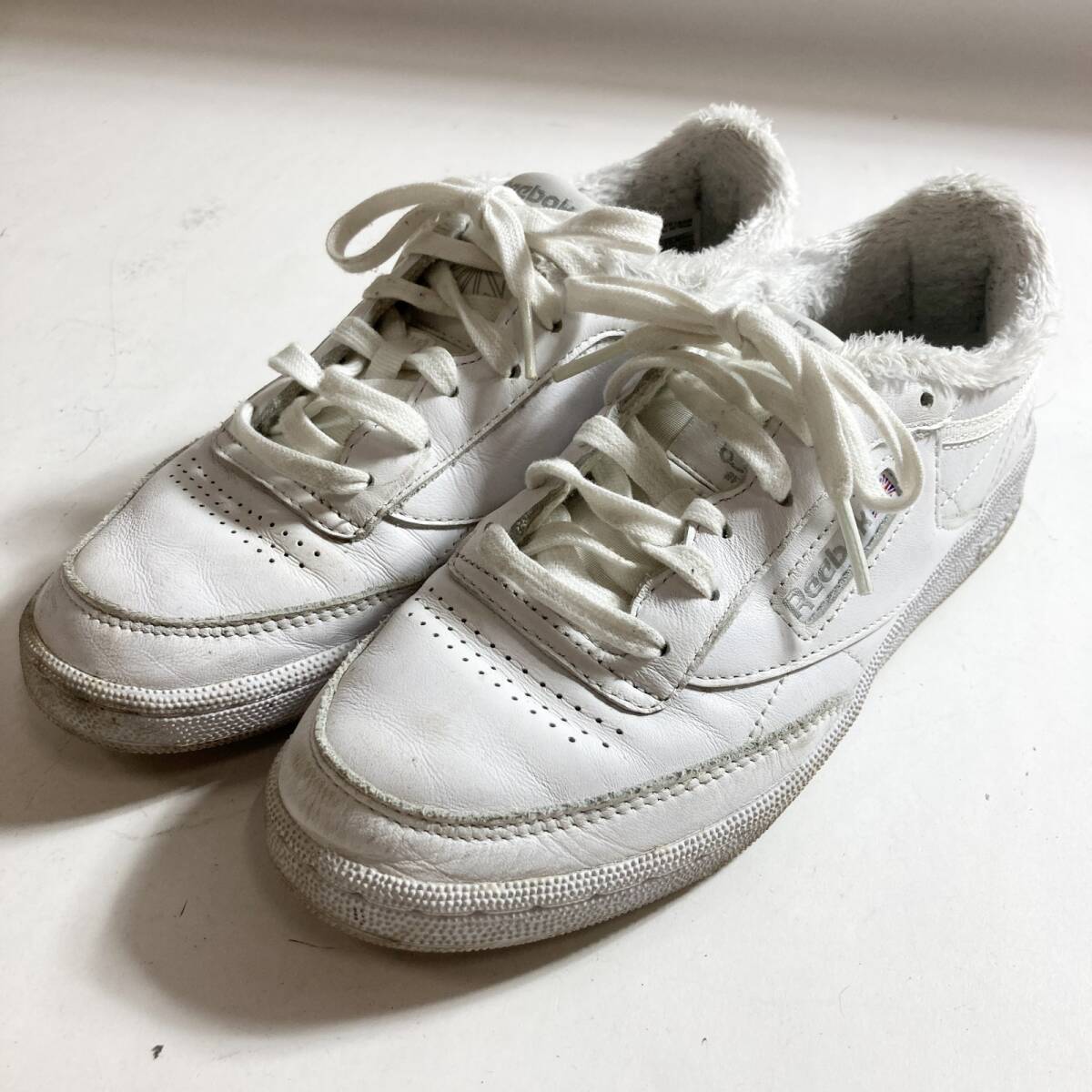 ★ Reebok リーボック スニーカー Reebok×FR2 コラボ ホワイト サイズ23.5cm 現状品 0.55kg拍卖