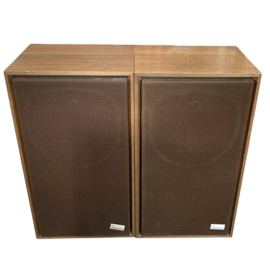 ★ 希少 PIONEER パイオニア スピーカーシステム 2個まとめ CS-610 木目 オーディオ機器 現状品 36.55kg拍卖