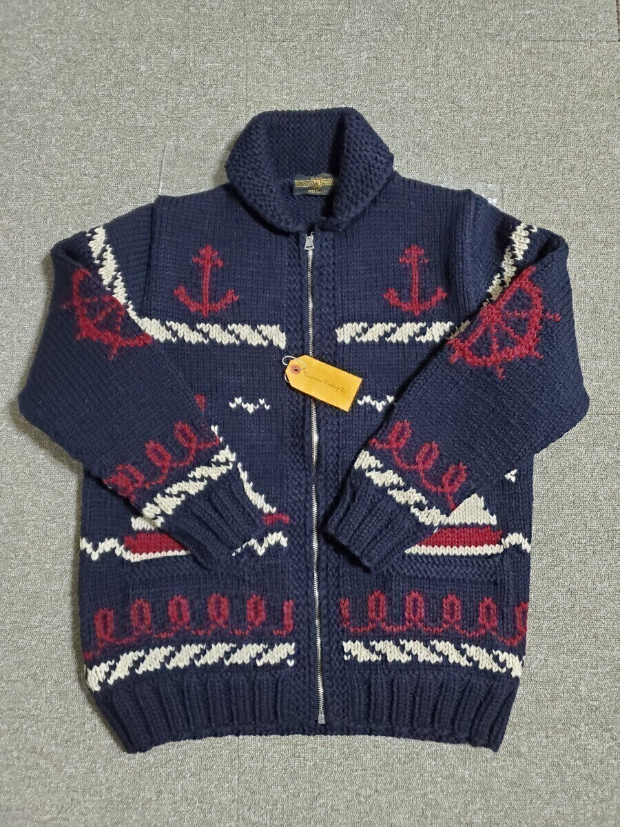 AtLast アットラスト ハンドメイド カウチン ブッチャープロダクツ ニットカーディガン L アットラスト atlast BUTCHER PRODUCTS at last拍卖